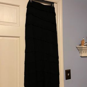 Sharagano rayon tiered maxi skirt